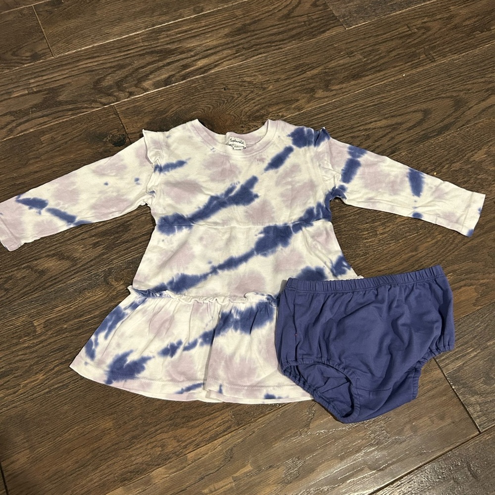 NWOT Splendid Tie-Dye Baby Outfit 6-12 months